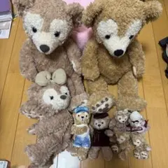 希少 限定】 ダッフィー ぬいぐるみ 4体 上海ディズニー TDS【K984