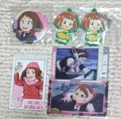 僕のヒーローアカデミア　ヒロアカ　麗日お茶子　カード　ガチャ　缶バッジ