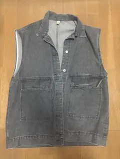 【古着】 デニム ベスト