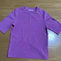 LOWRYS FARM ピンク Tシャツ 五分袖