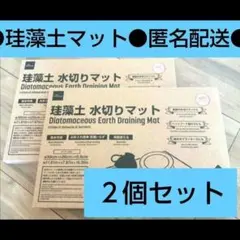 珪藻土　２個セット　水切りマット　珪藻土マット　ダイソー　硅藻土　観葉植物　⑨のサムネイル