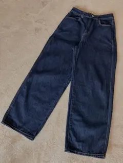 グローバルワーク　GOODデニムバギーパンツ118365 ネイビー　Mサイズ