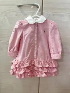 【美品】Ralph Laurenシャツワンピース（9M)のサムネイル