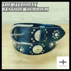 スタッズベルト ウエスタン ベルト コンチョアメカジ y2k 新品 m22