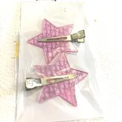 ディオール ノベルティ ヘアクリップ ピンク 星型　DIORのサムネイル