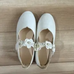 大好評♡フォーマル 子供靴★22cm 白 花 女の子 結婚式 発表会