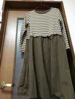 COMME CA ISM ストライプワンピース 150A