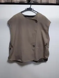 オーバーサイズ ダブルボタン ベスト