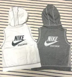 NIKE SPORTSWEAR ノースリーブ パーカー 80cm 2枚セット双子