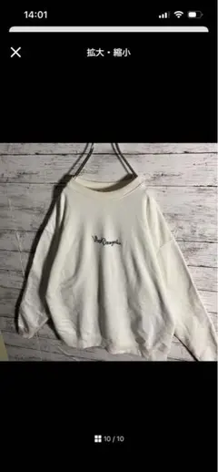 【大人気】 マークゴンザレス　ロゴ刺繍　スウェット　センターロゴ　両面デザイン