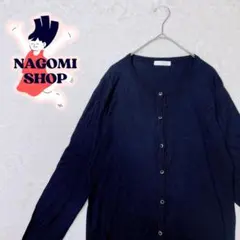 ドレスキップ　カーディガン　ニット　長袖　ブラック　カジュアル　秋冬　M