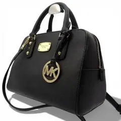 極美品　マイケルコース　2way ショルダーバッグ　ゴールド金具　レザー　黒