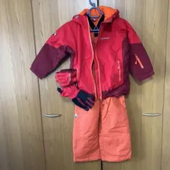 モンベルパウダーステップパーカーkids110 パンツ110手袋4-6 セット