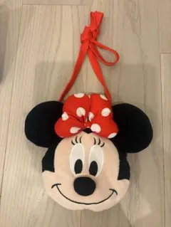 【ディズニー】ミニーマウス顔型ポーチ