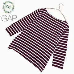 ✳️ ギャップ 七分袖 サイドジップ ボーダー ビッグサイズ 3L 4L ロンT