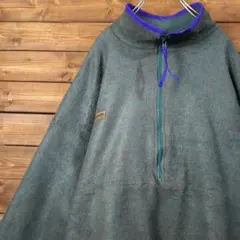 90s USA製 Columbia コロンビア ハーフジップ フリース XL