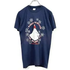 1983年ヴィンテージTシャツ 企業物 キャラ ネイビー Made in USA