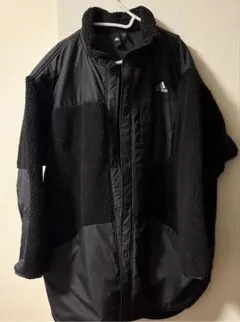 adidas ボア フリースジャケット 黒