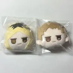 ハイキュー フェイスぬいぐるみキーホルダー JITOT 夜久衛輔＆孤爪研磨セット