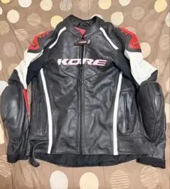 Arlen Ness ブラックとホワイトのCAFE LEATHER JACKET | Mercari
