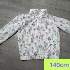 GAPキッズ　ウィンドブレーカー　140cm 花柄蝶プリント軽量ジャケット