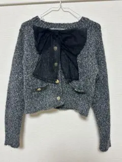 GRL グレイル grl チュールリボンラメニットトップス[lt155]セーター