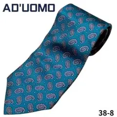 AD’UOMO　ネクタイ　ペイズリー　総柄　おしゃれ　通勤　ビジネス　二次会