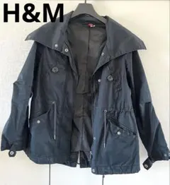 再値下げ！H&M ブラックマウンテンパーカー