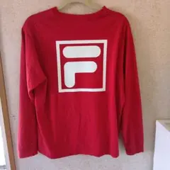 FILA　メンズ　レッド　ロングTシャツ　Lサイズ