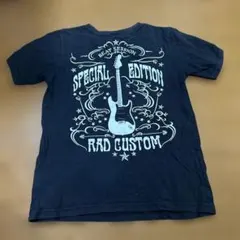 RAD CUSTOM 130 Tシャツ ブラック ギタープリントのサムネイル