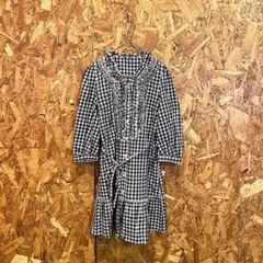&Love Masami Satomi 膝丈ワンピース フレア ギンガムチェック