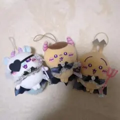 ちいかわ あくまな大きめマスコット くりまんじゅう、モモンガ、うさぎ　3個セット