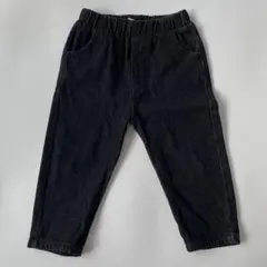 ブラックデニム ロングパンツ 100cm 韓国子供服