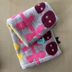 マタノアツコ　ふわふわ　フェイスタオル　My cat’s Diary グレー