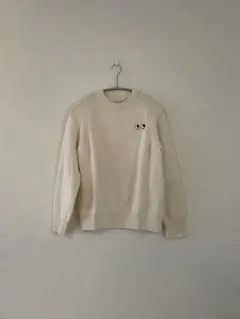 アニヤハインドマーチ　UNIQLO プレミアムクルーネックセーター　160 白