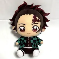 鬼滅の刃 ぬいぐるみ ぬいぷりけ おすわりBIG 竈門炭治郎 タグ付き a