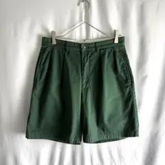90s POLO GOLF 2タック チノ ショーツ W30 グリーン 緑