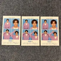 TVガイド なにわ男子　長尾謙杜 証明写真 3枚セット