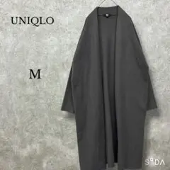 ユニクロ【M】スフレヤーンニットコート ロングカーディガン 羽織 ゆったり