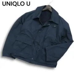 UNIQLO U ユーティリティショートブルゾン ブルー M