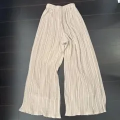 INGNI イング　プリーツパンツ　ワイドパンツ　ベージュ　M