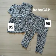 baby gap 花柄 セットアップ　90 95
