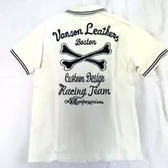 VANSON 未使用新品 シャツ ステッカー付 Sサイズ バンソン バイカーのサムネイル