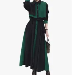 h*o様 新品⭐︎ワンピース⭐︎バイカラー