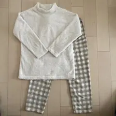 UNIQLO ユニクロ　キッズ パジャマ 140cm アイボリー　フリース