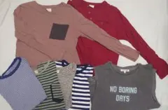 140センチ ZARA BOYS ユニクロ 他 カットソー 7点セット