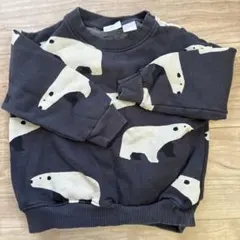 ZARA ホッキョクグマ トレーナー 3-4歳