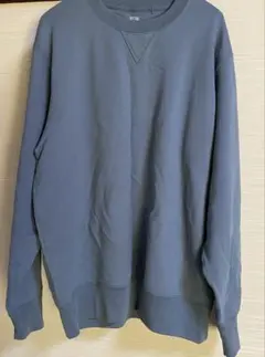 UNIQLO クルーネック スウェット ブルー L