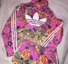 adidas 花柄ジャージセット (OT/L-LL, S)