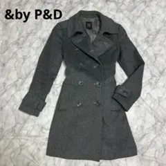 &by P&D コート グレー ウール ピンキーアンドダイアン